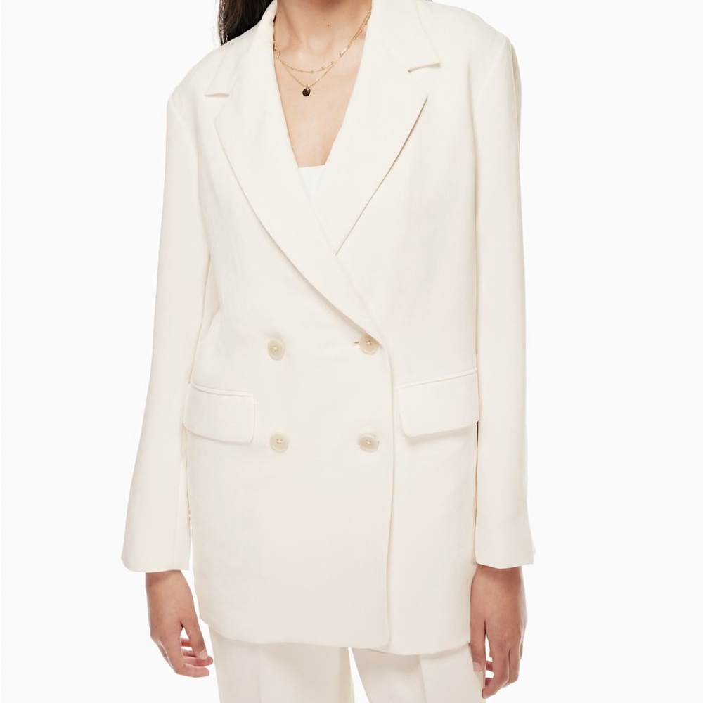 Wilfred Cherelle Ivory Double-Breasted Blazer